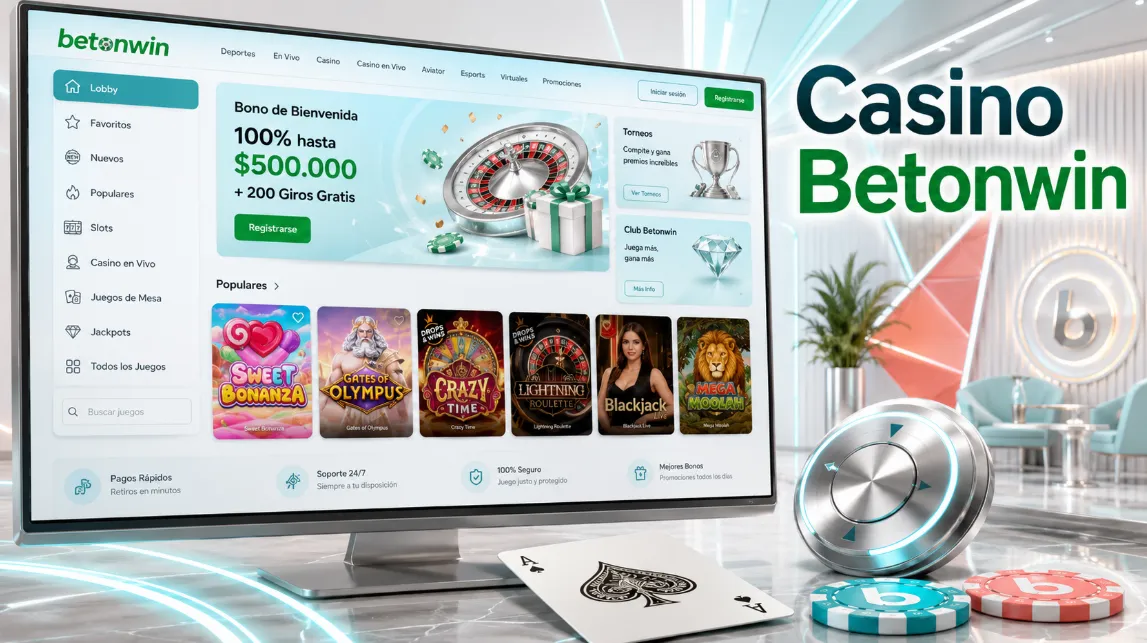 Beton.win casino online desde el lobby principal